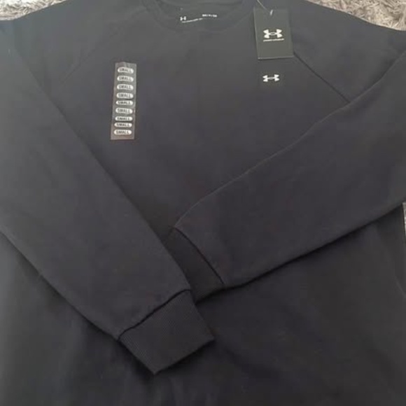 BRAND NEW men under armour rival fleece crew sweater size S (80% cotton) - Picture 4 of 7